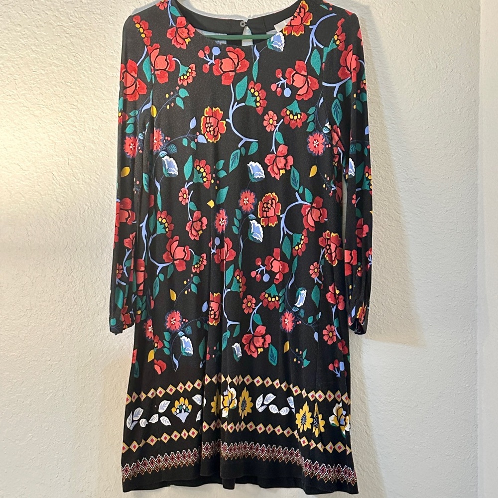 Loft dress black medium petite